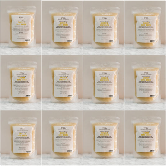 12 Frozen Pints of — Chicken Bone Broth