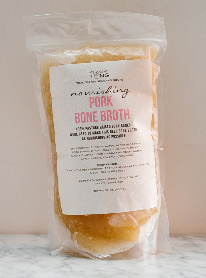 Pork Bone Broth: 32oz LOCAL PICKUP Frozen