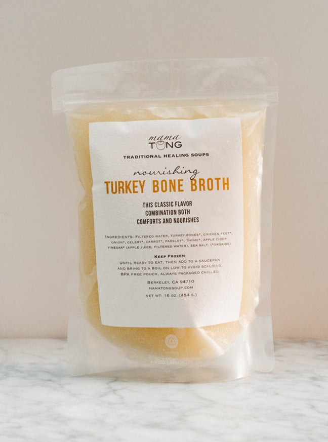 Turkey Bone Broth: 16oz Frozen