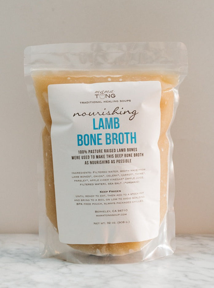 lamb bone broth, 32 ounce pouch