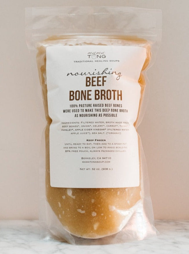 Beef Bone Broth: 32oz  LOCAL PICKUP Frozen