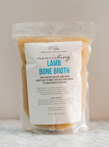 Lamb Bone Broth: 32oz LOCAL PICKUP Frozen