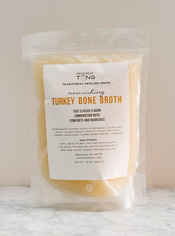 Turkey Bone Broth: 16oz LOCAL PICKUP Frozen