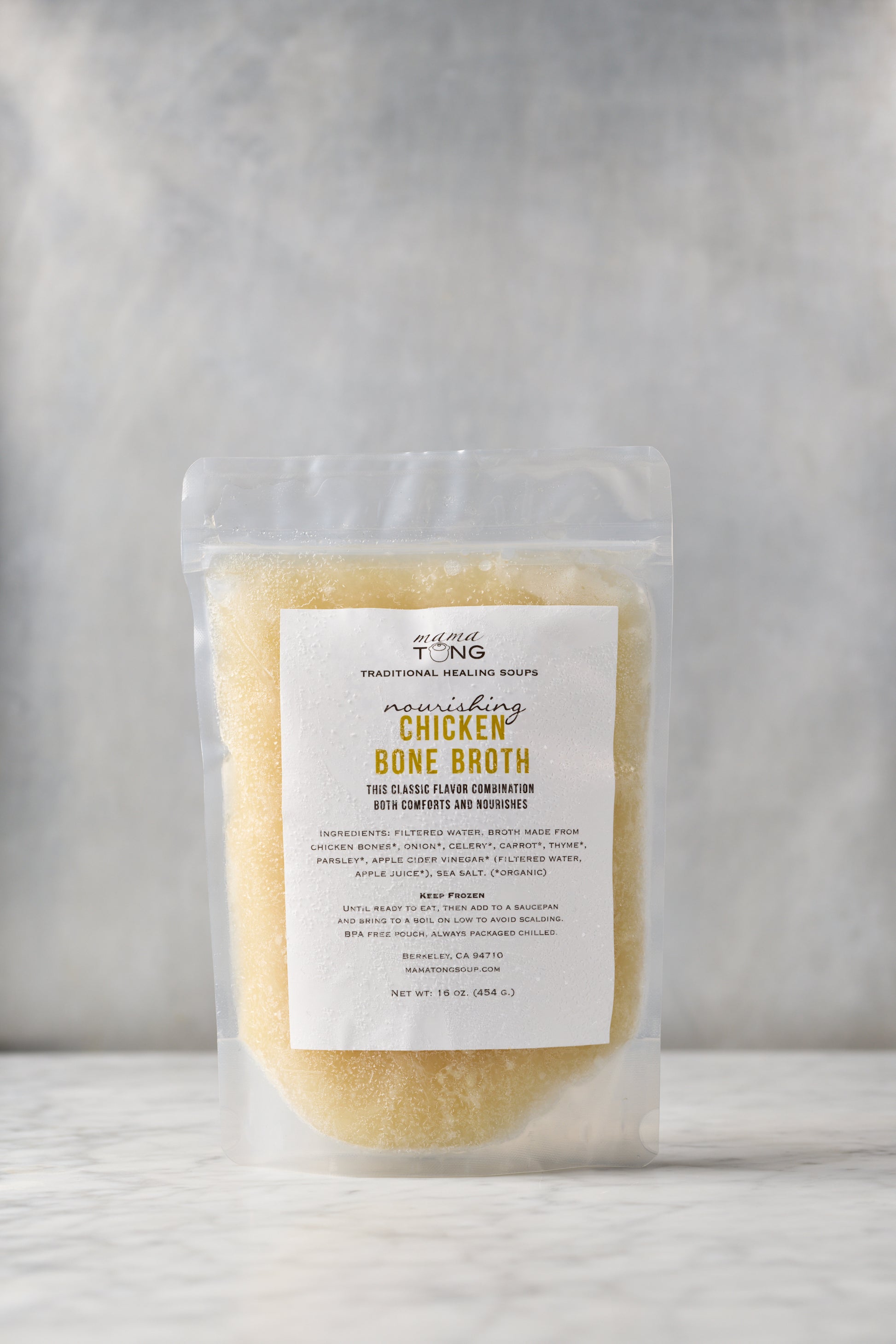 Chicken Bone Broth 16 oz frozen pouch