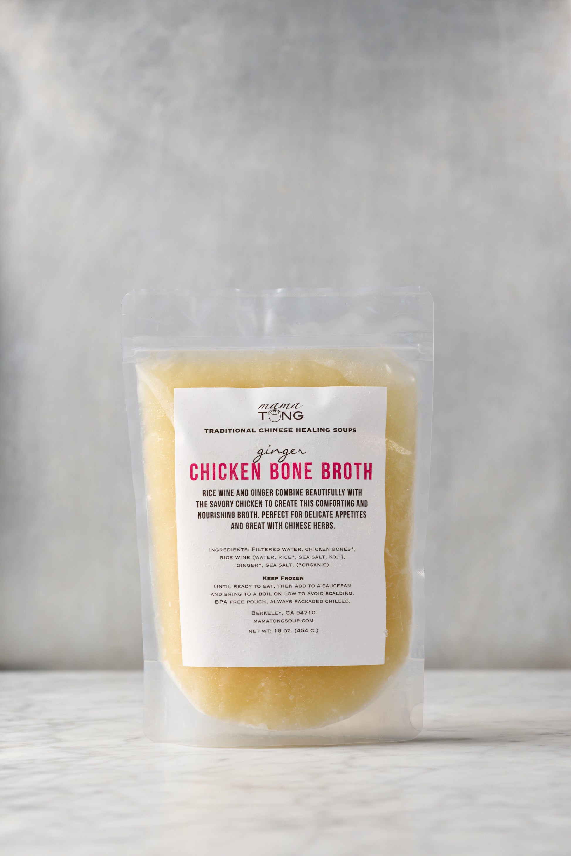 Ginger Chicken Bone Broth 16 oz frozen pouch