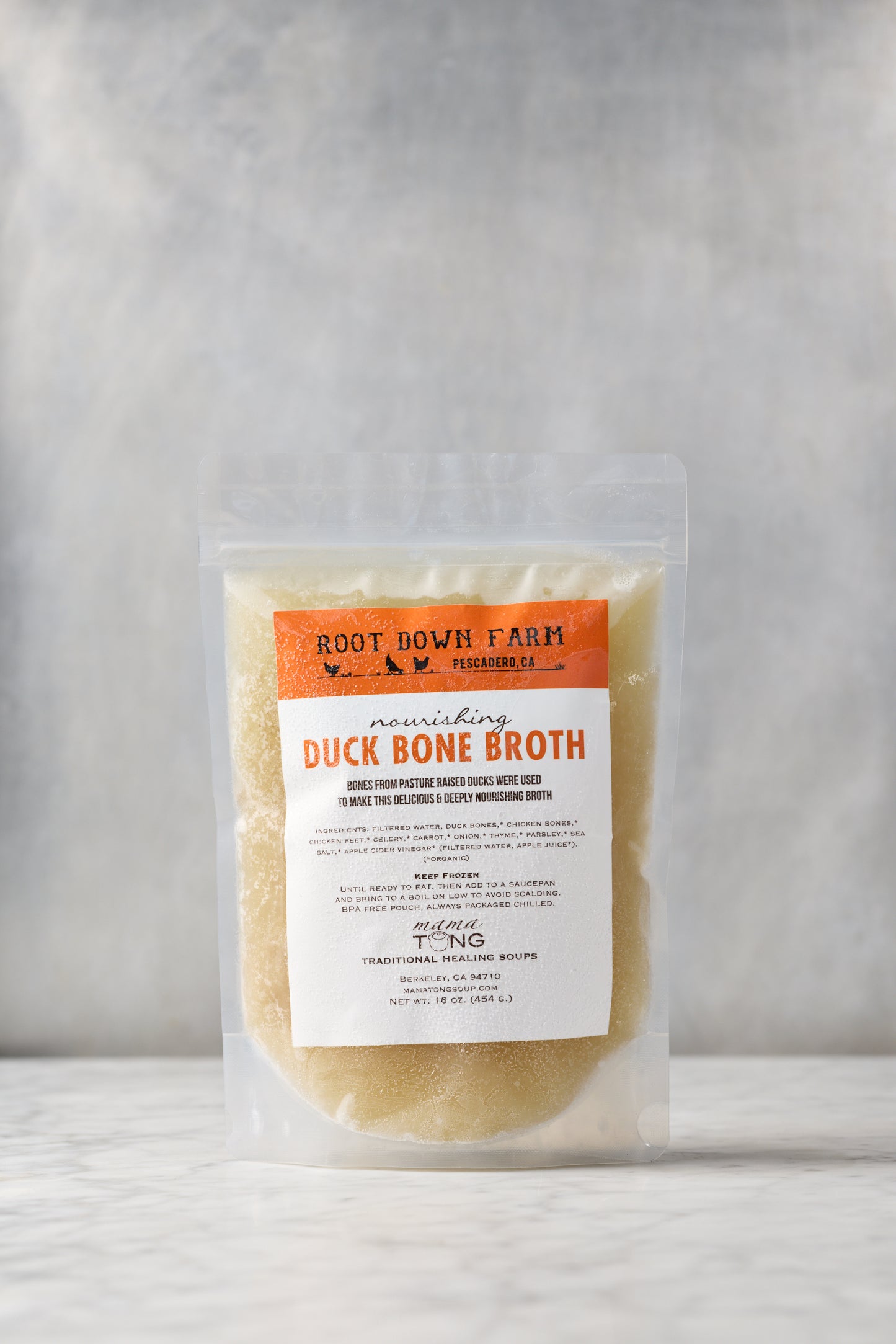 Duck Bone Broth 16 oz frozen pouch