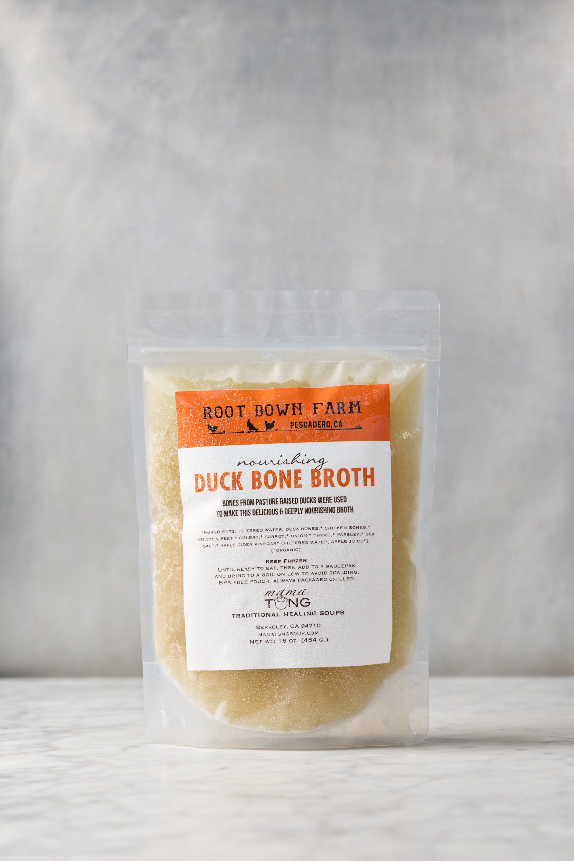 Duck Bone Broth 16 oz frozen pouch