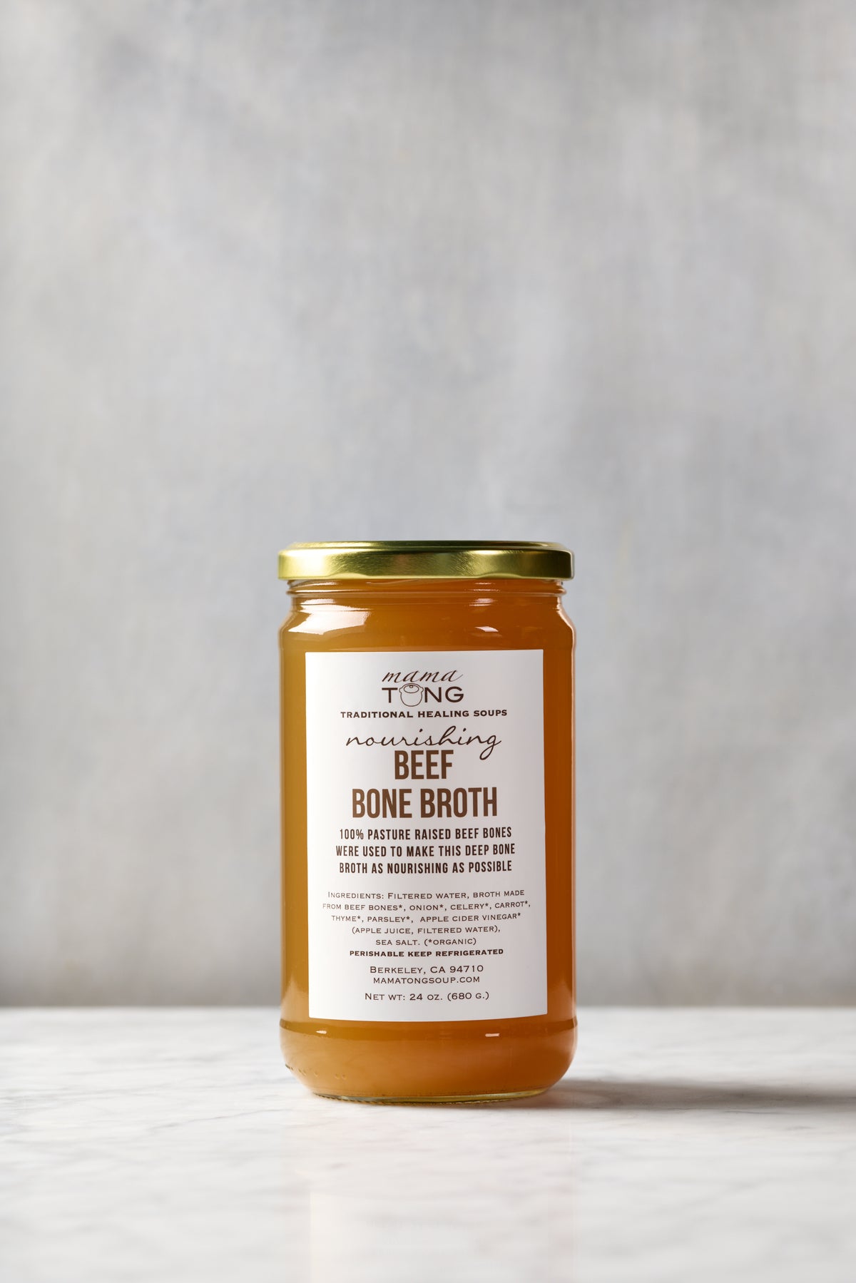 Beef Bone Broth 24 oz refrigerated jar
