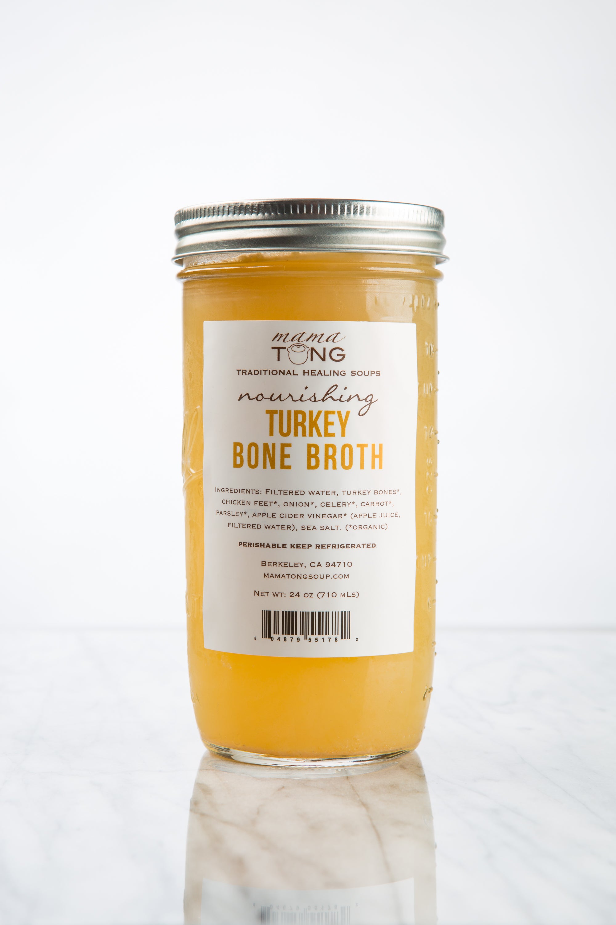Turkey Bone Broth: 24oz Refrigerated