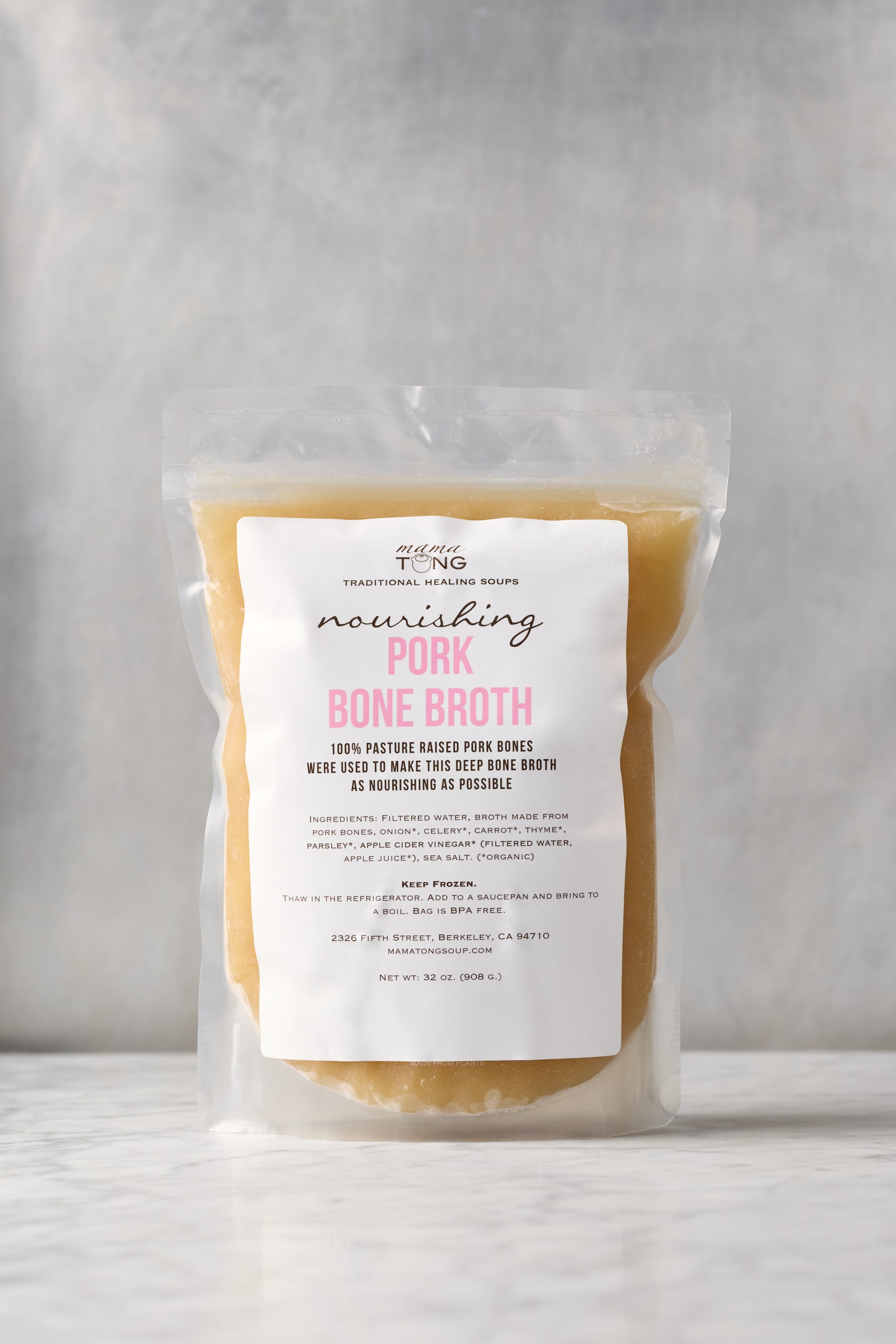 Pork Bone Broth: 32oz LOCAL PICKUP Frozen