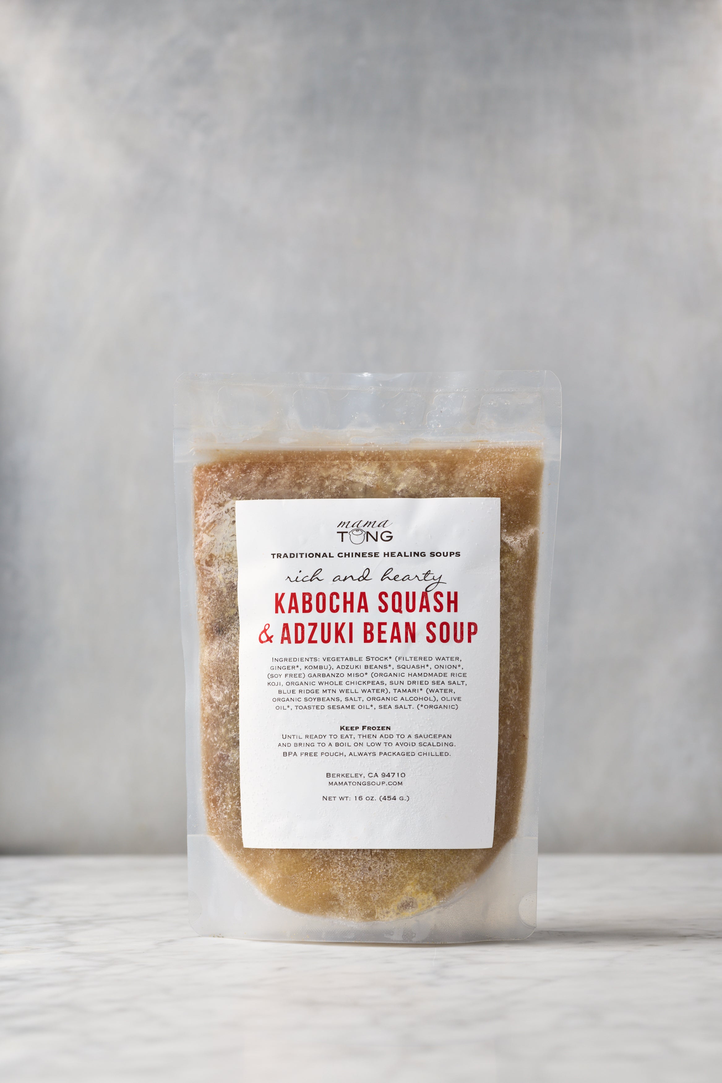 Kabocha Squash & Adzuki Bean Soup: 16oz LOCAL PICKUP Frozen